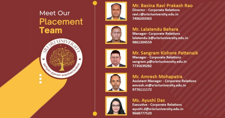 Placement Team - SSU - Sri Sri University