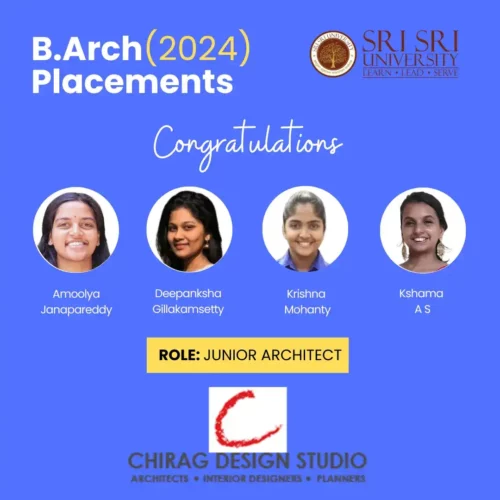 Sri Sri University - SSU - Architecture -Placements