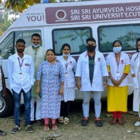 Sri Sri College of Ayurvedic Science & Research Hospital, conducted a 3-day free Ayurveda medical camp in nearby villages.
