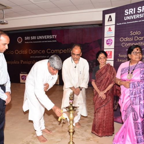 Inauguration by Vice Chancellor, Sri Sri University Mr.B R Sharma-min